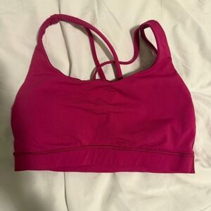 Fushia Lululemon Energy Sports Bra